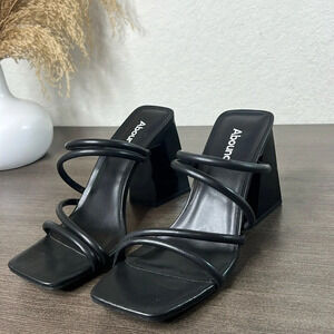 NEW- ABOUND Womens Austyn Black Strappy Sandal